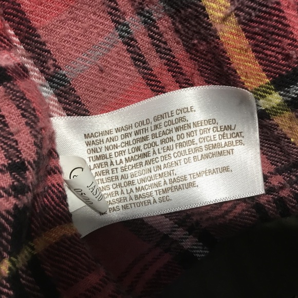 Old Navy โฆ Army Green & Pink Plaid Utility Coat (S) - Picture 9 of 9